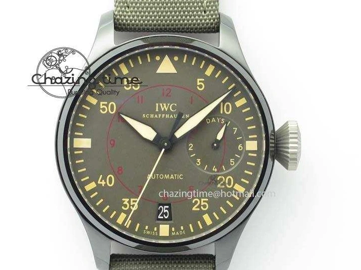 MIROTIME 0331 Chic Big Pilot Real PR IW501902 Real Ceramic ZF 1:1 Best Edition On Nylon Strap A 7275